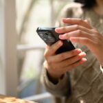 child using iphone