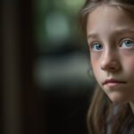 Anxious 11-year-old girl