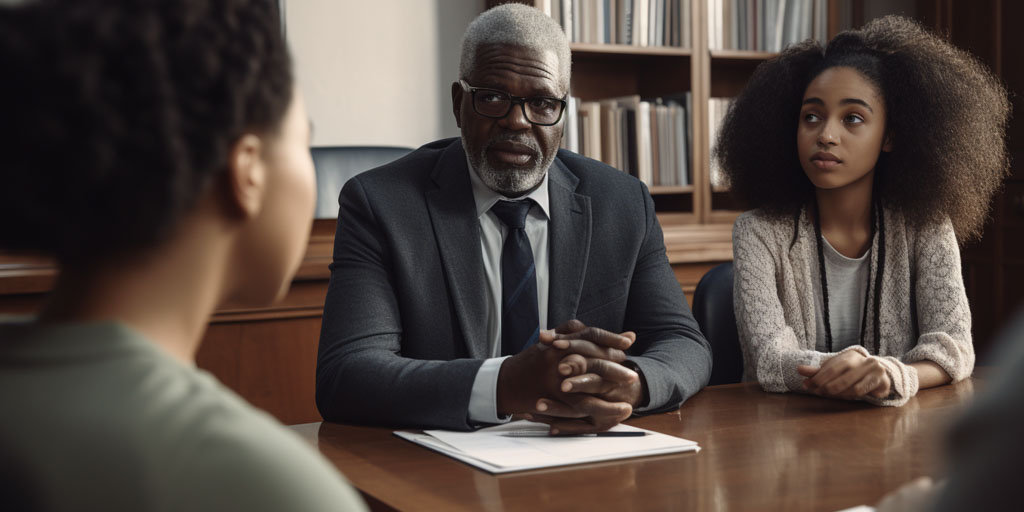 Meeting with school administrators