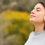 teen meditating