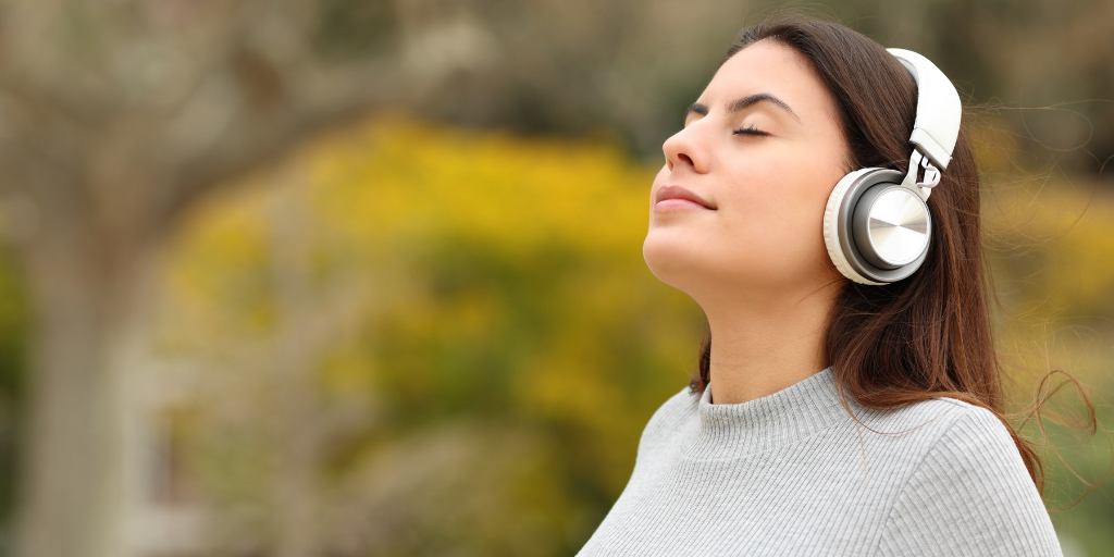 teen meditating
