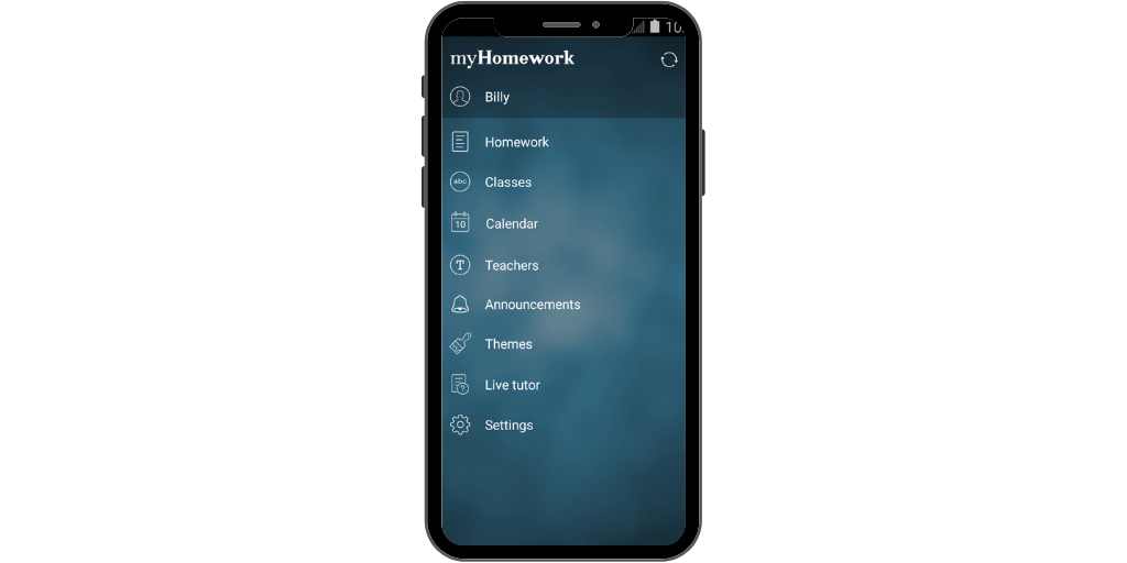 myHomework app screenshot 