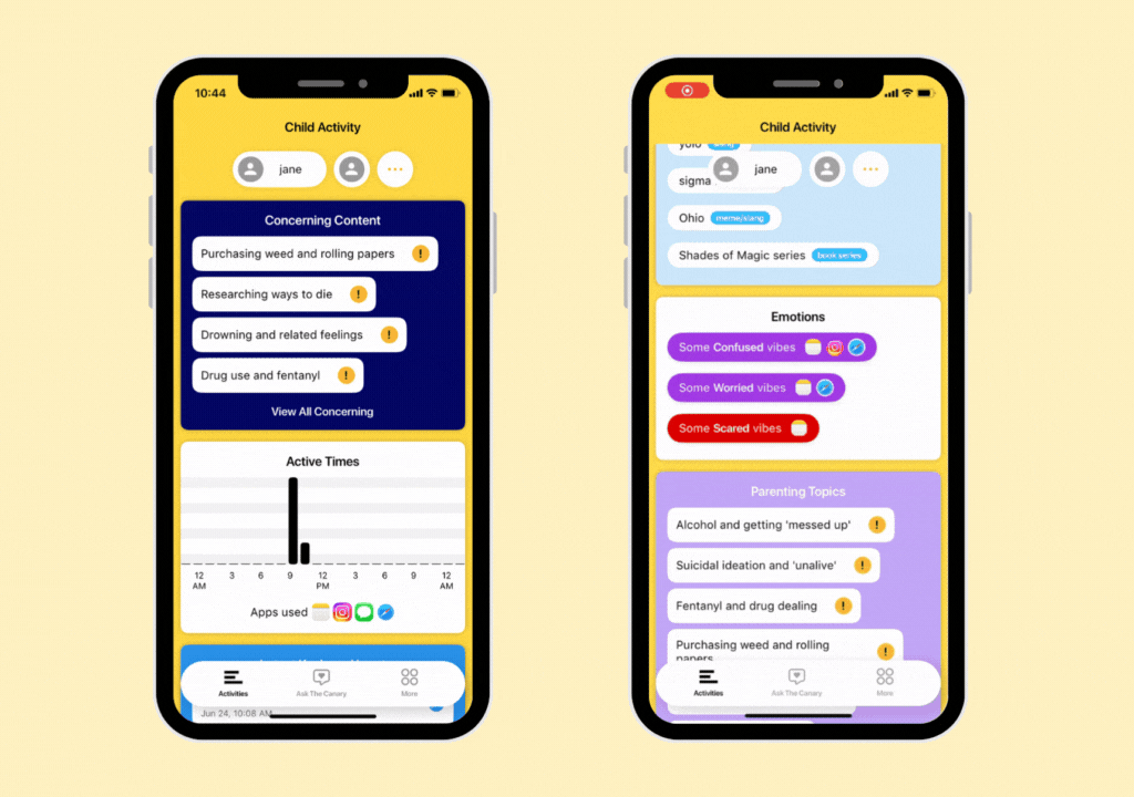 BrightCanary dashboard