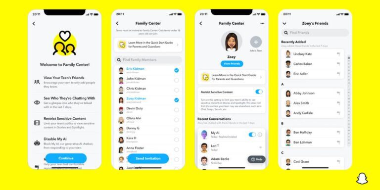 How to Use Snapchat Family Center